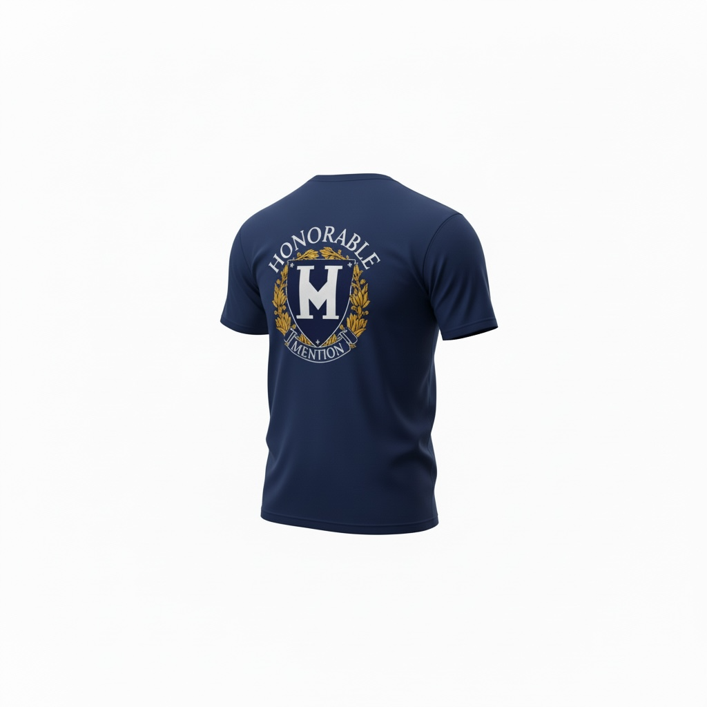 Honorable Mention Navy Crest Tee