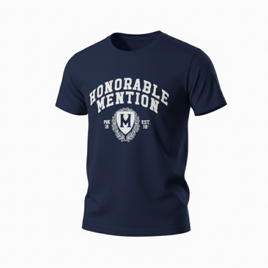 Honorable Mention Classic Logo Tee – Navy