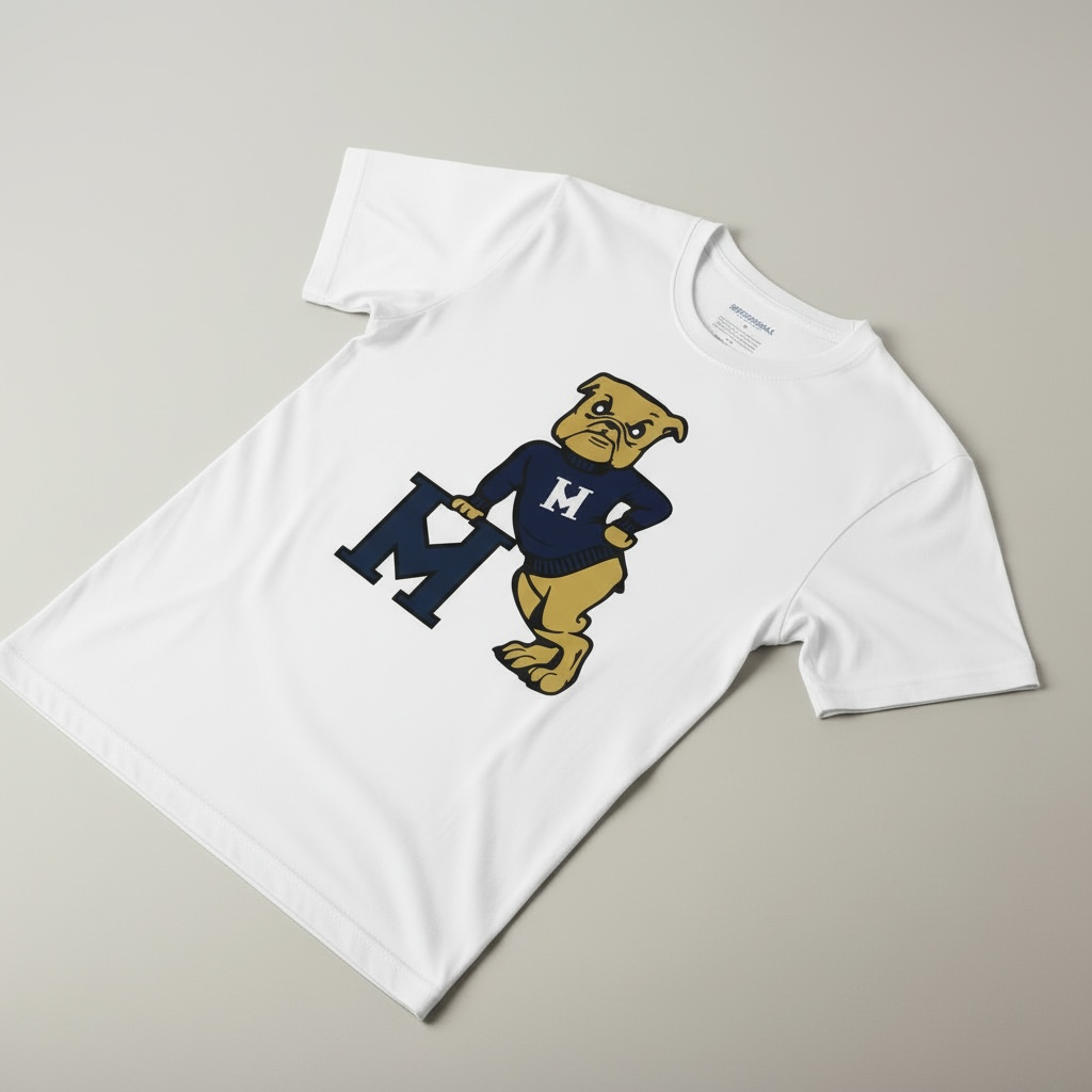 Dupe the Dog Mascot Tee – White